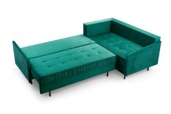 Srebrny narożnik z dużą powierzchnią spania AVANTI 8