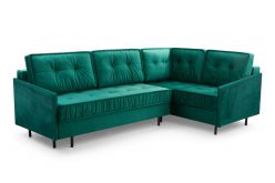 Srebrny narożnik z dużą powierzchnią spania AVANTI 11