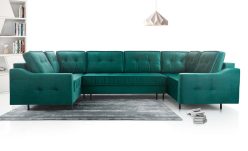 Złoty narożnik U z dużą powierzchnią spania AVATAR U 3