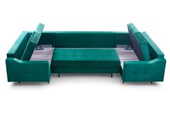 Złoty narożnik U z dużą powierzchnią spania AVATAR U 8