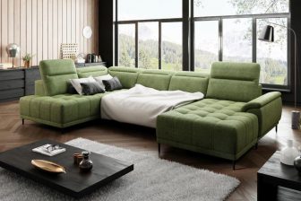 Ogromny oliwkowy narożnik