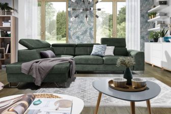 Duży narożnik do salonu z funkcją spania codziennego