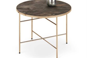 Glamour ławy marmurowe chrom ISABELLE