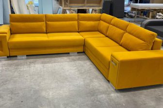 Musztardowy narożnik od producenta meblearkadius.pl