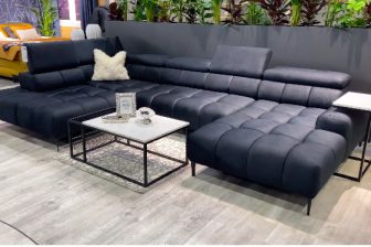 Narożnik industrialny wykonany w tkaninie plamoodpornej monolith