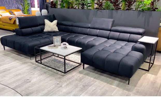 Narożnik industrialny wykonany w tkaninie plamoodpornej monolith