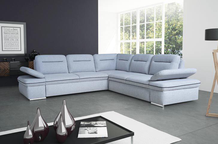 Narożnik symetryczny w salonie