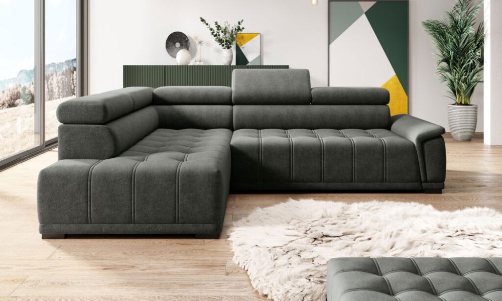 Co sprawia, że narożnik welurowy szary to sprawdzony sposób na przytulny salon? ?️ 4