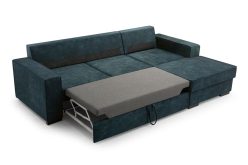 Narożnik musztardowy z funkcją spania LUPO 12