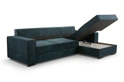 Narożnik musztardowy z funkcją spania LUPO 11