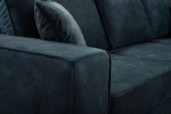 Narożnik musztardowy z funkcją spania LUPO 9