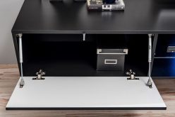 Nowoczesne wiszące meblościanki z kominkiem elektrycznym - wybór kolorów FIRE 7