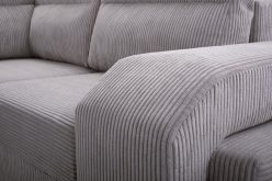 Narożnik sztruksowy duży z dużą powierzchnią spania HOME 10