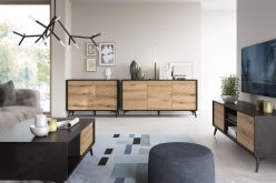 Stylowa komoda na TV DORATO 103cm 3D 3