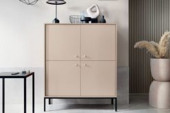 Komoda beżowa loft MAROCO 4D 104cm - dostępna także granatowa 3