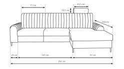 Narożniki retro z funkcją spania VINTAGE 4