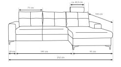 Narożnik z funkcją spania ARAZZIO 4