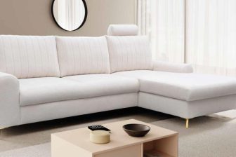 Narożnik retro z funkcją spania vintage