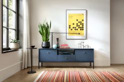 Wielokolorowe szafki RTV 154 cm MAROCO - piękne kolory do wyboru granatowa / beżowa 2