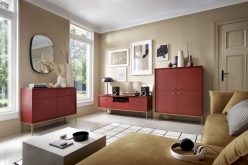 Wielokolorowe szafki RTV 154 cm MAROCO - piękne kolory do wyboru granatowa / beżowa 14