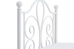 Łóżko metalowe 120 cm czarne lub białe PANAMA 8