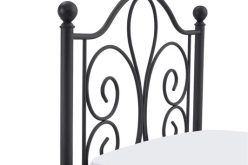 Łóżko metalowe 120 cm czarne lub białe PANAMA 11