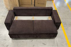 Duża kanapa sztruksowa rozkładana z głębokim siedziskiem COMFORT 22