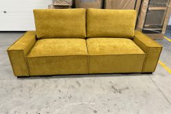 Duża kanapa sztruksowa rozkładana z głębokim siedziskiem COMFORT 24