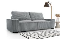Duża kanapa sztruksowa rozkładana z głębokim siedziskiem COMFORT 6
