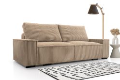 Duża kanapa sztruksowa rozkładana z głębokim siedziskiem COMFORT 7