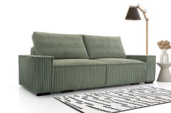 Duża kanapa sztruksowa rozkładana z głębokim siedziskiem COMFORT 8