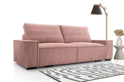 Duża kanapa sztruksowa rozkładana z głębokim siedziskiem COMFORT 10