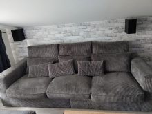 Super miękka kanapa sztruksowa nierozkładana COMFORT 2 8