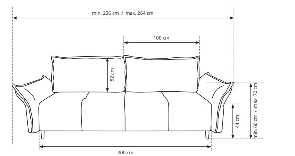 Kanapa rozkładana NORTON 10