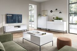 Konsolka na metalowych nóżkach z modnym wzorem NORTH dużo kolorów 12