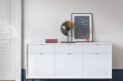 Duża komoda industrialna loft NORTH 154cm 3D3SZ 2