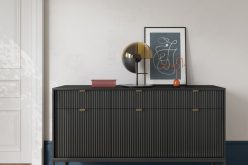 Duża komoda industrialna loft NORTH 154cm 3D3SZ 3