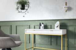 Konsolka na metalowych nóżkach z modnym wzorem NORTH dużo kolorów 3