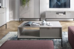 Ławy nowoczesne do salonu na metalowych nóżkach z modnym wzorem NORTH - duży wybór kolorów 1