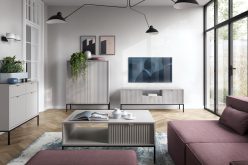 Konsolka na metalowych nóżkach z modnym wzorem NORTH dużo kolorów 6