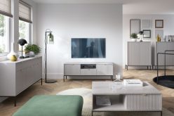 Konsolka na metalowych nóżkach z modnym wzorem NORTH dużo kolorów 7