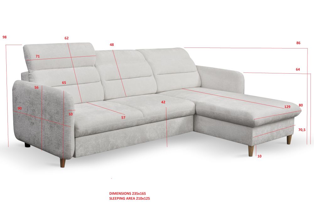 Narożnik z funkcją spania SEUL 6