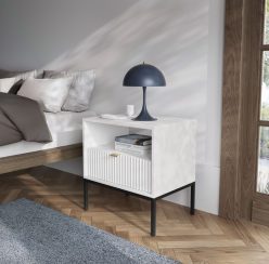 Stolik nocny na nóżkach z modnym wzorem NORTH dużo kolorów