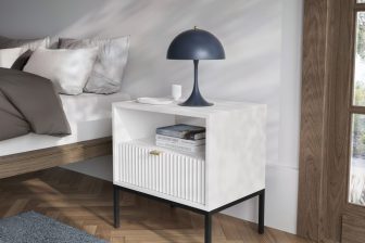 Stolik nocny na nóżkach z modnym wzorem NORTH dużo kolorów