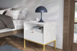 Stolik nocny na nóżkach z modnym wzorem NORTH dużo kolorów 3