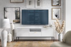 Szafki RTV 154 cm loftowe na wysokich nóżkach NORTH - duży wybór kolorów 4