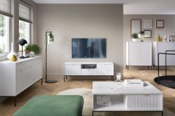 Ławy nowoczesne do salonu na metalowych nóżkach z modnym wzorem NORTH - duży wybór kolorów 11