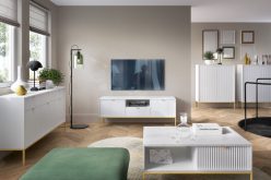 Duża komoda industrialna loft NORTH 154cm 3D3SZ 16