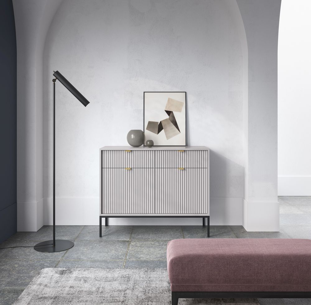 Komoda loft industrial 104cm NORTH 2D2SZ 1