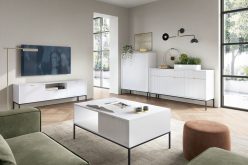 Ławy nowoczesne do salonu na metalowych nóżkach z modnym wzorem NORTH - duży wybór kolorów 3